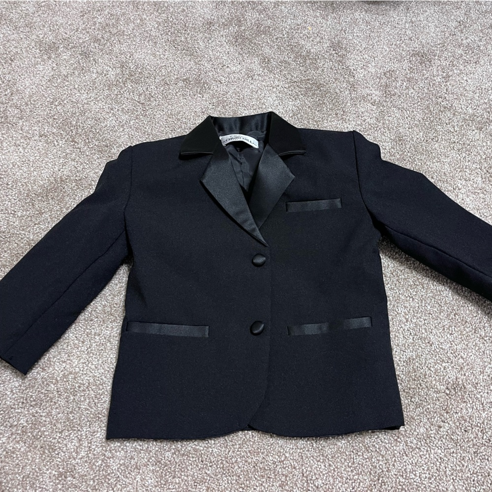 Toddler tux like new - worn once briefly!